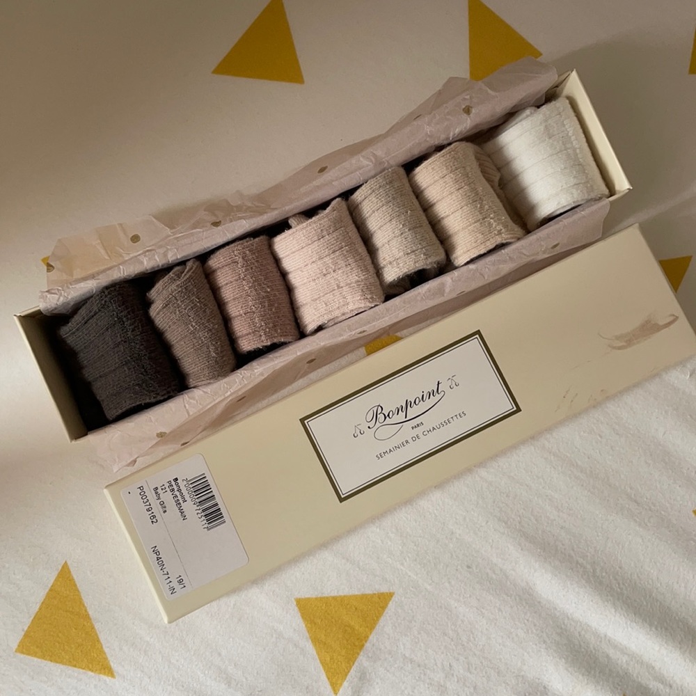 BONPOINT
Baby set of 7 cotton-blend socks